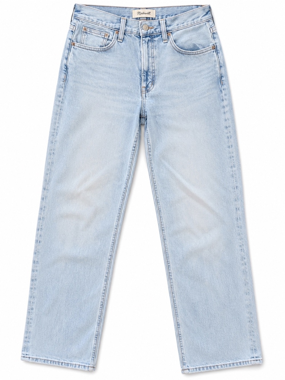 Madewell Perfect Vintage Straight Jeans Light Wash Size 29 90s Inspired